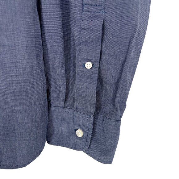 J.Crew Mens Slim Fit Blue Cotton Button-Up Shirt Size Medium - Picture 7 of 11